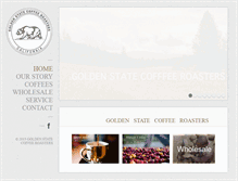 Tablet Screenshot of goldenstateroasters.com